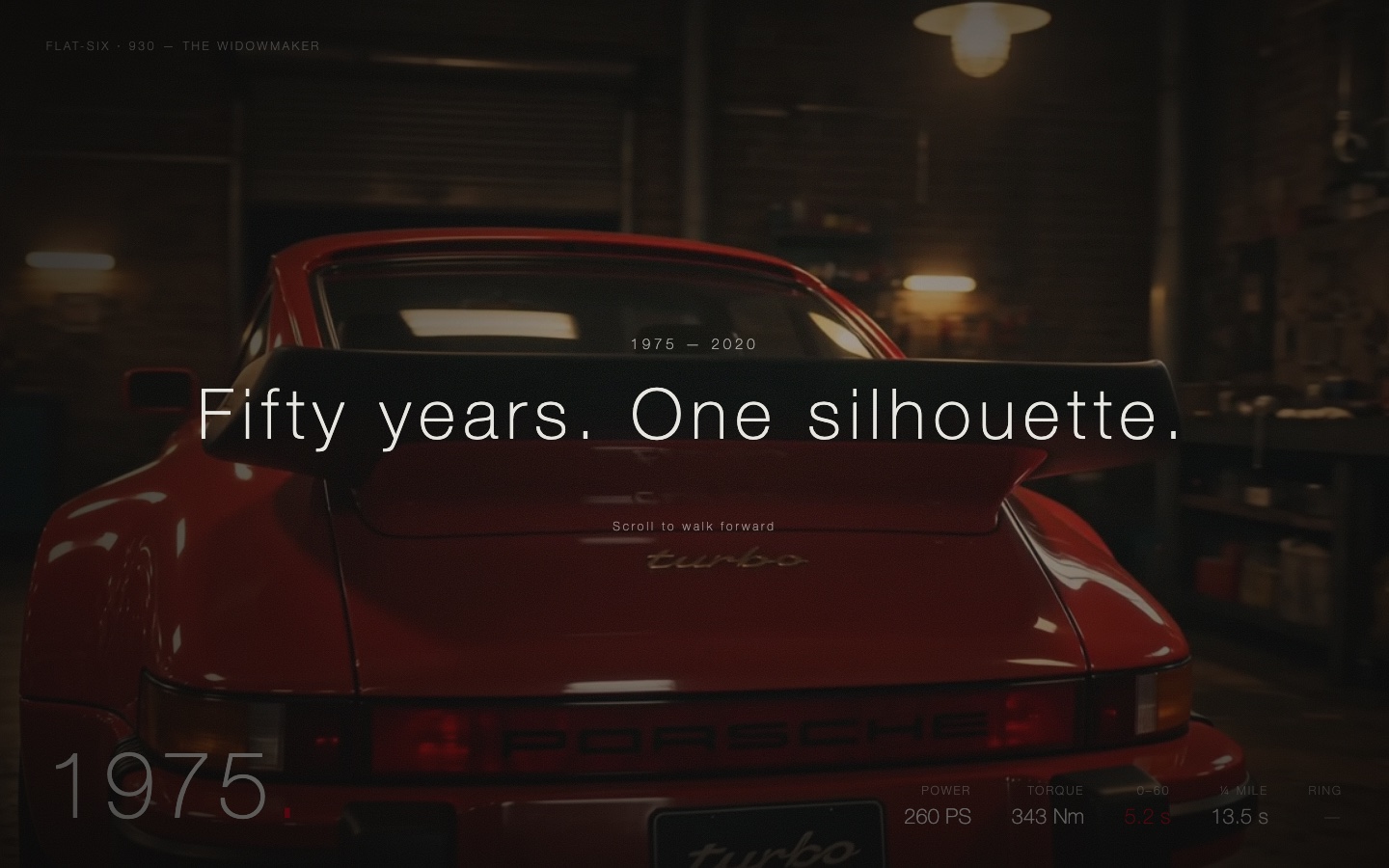Widowmaker Porsche concept website